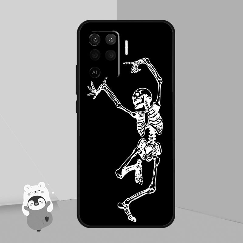 Gothic Fashion Skull Case For OPPO A74 A93 A83 A91 A53S A9 A5 A31 A53 2020 A15 A16 A1K A52 A72 A94 A54 Cover