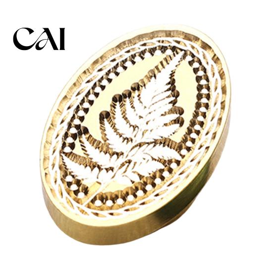 Crafting Accessory for Wax Lily Floral Brass Seal Stamp Head, Cute Plant Themed Engraved Botanical Sealing Head Journal Card Gift Wrapping Wedding