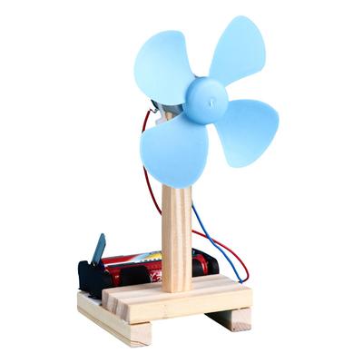 1 шт. Синий DIY электрический вентилятор экспериментальная модель физика наука начальное образование