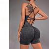 Backless One Piece Peach Butt Sports Stretch High Waisted Hip Lifting Fitness Jumpsuit