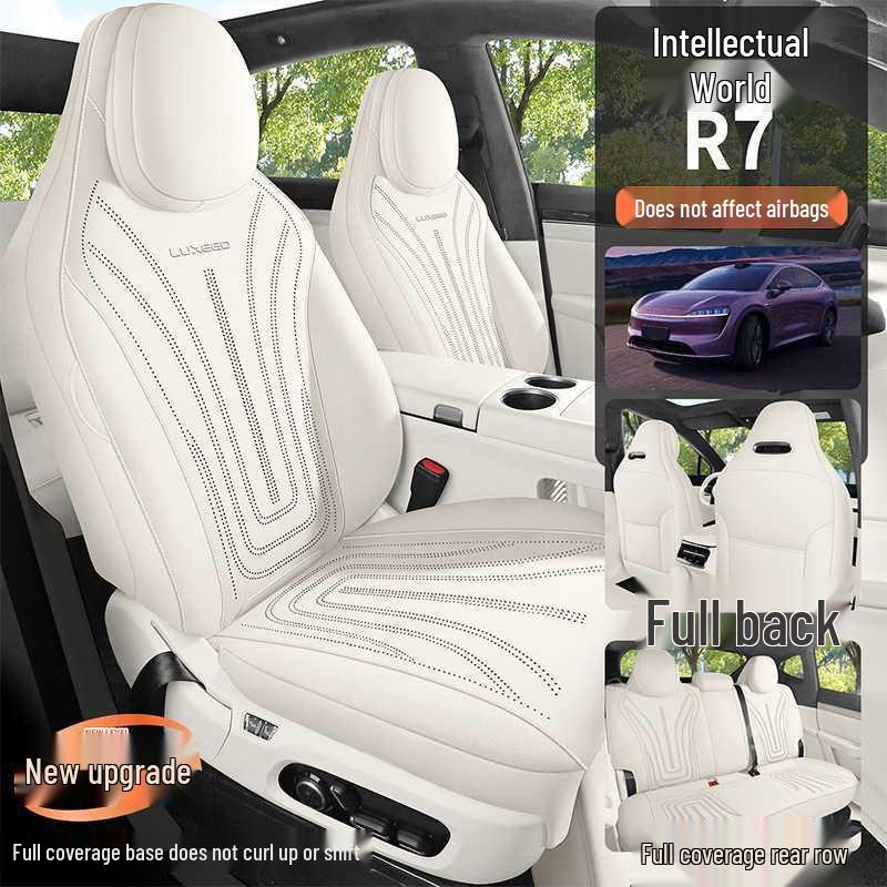 Zhijie R7 Perforated Suede Full-Coverage Seat Cushion – Breathable, All-Season Mat Cover