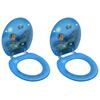 VidaXL Toilet Seats with Lid 2 Pcs MDF Undersea