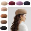 Сохраняющая тепло женская шляпа-берет Классический шерстяной берет Роскошный цилиндр для вечеринки
