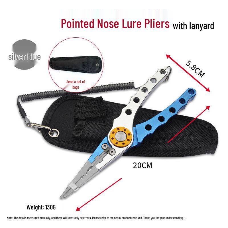Плоскогубцы из вольфрамовой стали с длинным носом для рыбалки: Лескарез, Открыватель заводных колец и Экстрактор крючков