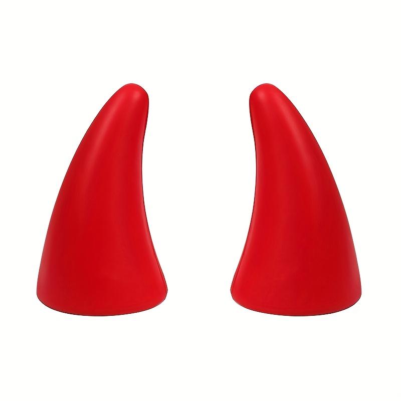 Автомобильная Эластичная 3D Наклейка Рога Дьявола Декор Бампера Анти-Столкновение Большие Рога Дьявола для Мотоцикла Велосипеда Лыжных Шлемов