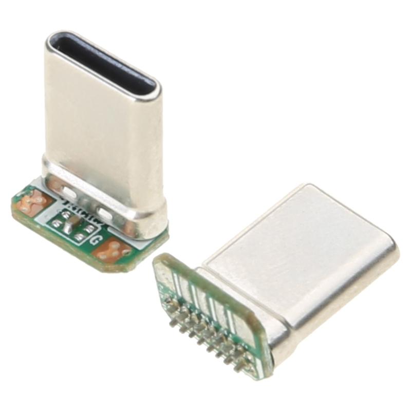Разъем-гнездо USB 4Pin/Type C 5Pin для монтажа на печатную плату, порт, 90 градусов, прямой угол, для ремонта, замены, адаптер USB 2.0
