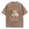 Summer Hawaii Beach Paradise Print T-Shirt Women Street Summer T Shirts Oversize Casual Short Sleeve Fashion Breathable T Shirt