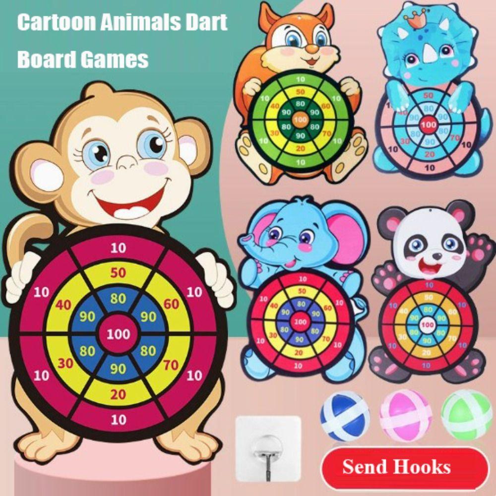 С 3 липкими шариками и крючками Животные Дартс Настольные игры Развивающие игры для детей Мальчик Девочка
