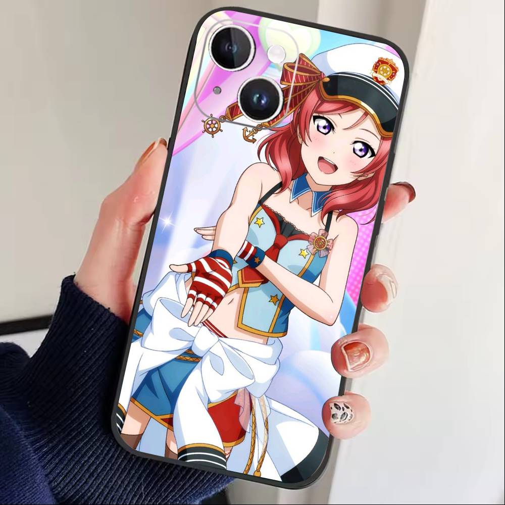 Чехол для телефона Nishikino Maki-Love Live Для iPhone 17, 16, 15, 14, 13, 12 Plus, Max Мягкий силиконовый черный чехол