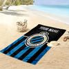 Custom Club Brugge Print Beach Towel, Large Soft Quick Dry Towel for Beach Camping Swimming