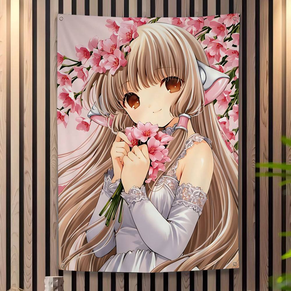 CChobits Мультфильм Классический Аниме Мультфильм Флаг Искусство Научная Фантастика Комната Домашний Декор Настенное Украшение Домашний Декор Баннер