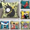Мультяшная наволочка R-Ranma1 2 из плюшевой ткани, мягкая, с двусторонним принтом, чехол для подушки на диван, наволочки для декоративных подушек