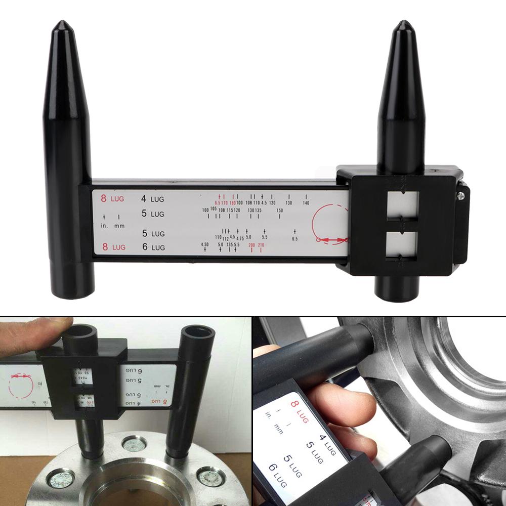 Caliper For Wheel Hub Bolt Gauge Meters Measuring 8 Plugs Holes Spacing Measurement Vehicle Repair Tool Retrofit Car AccessoriesGood product