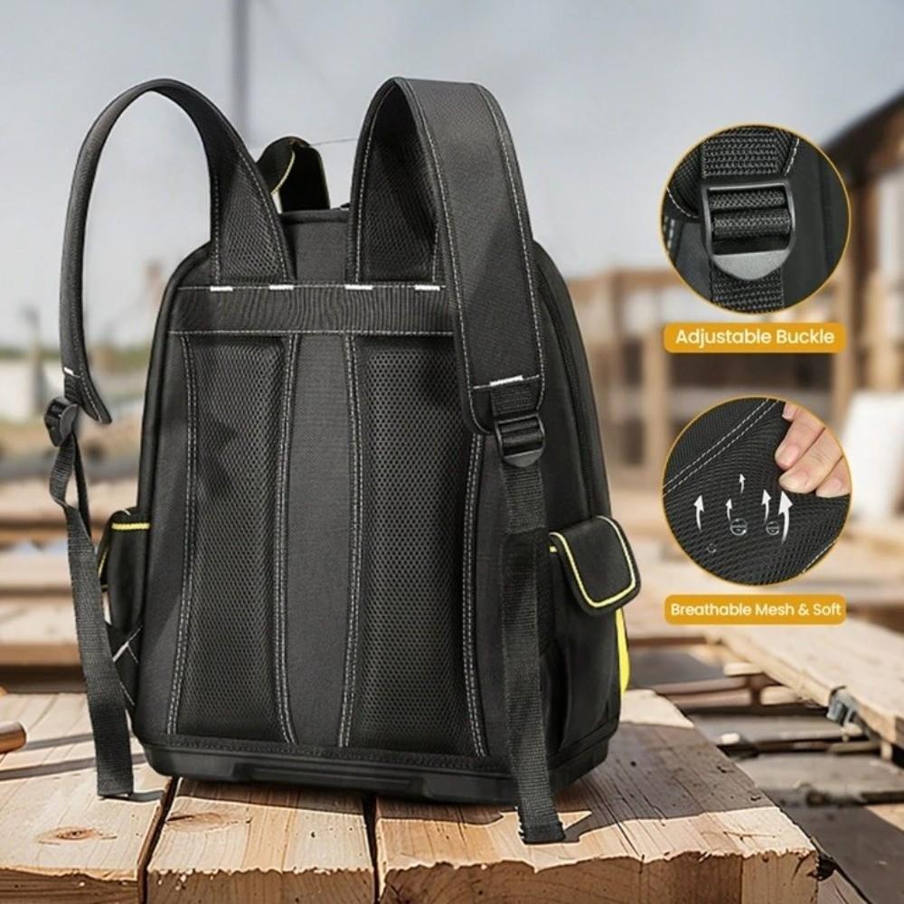 Large Capacity Electrician Tool Bag Thickened Toolkit Multifunctional Tool Backpack