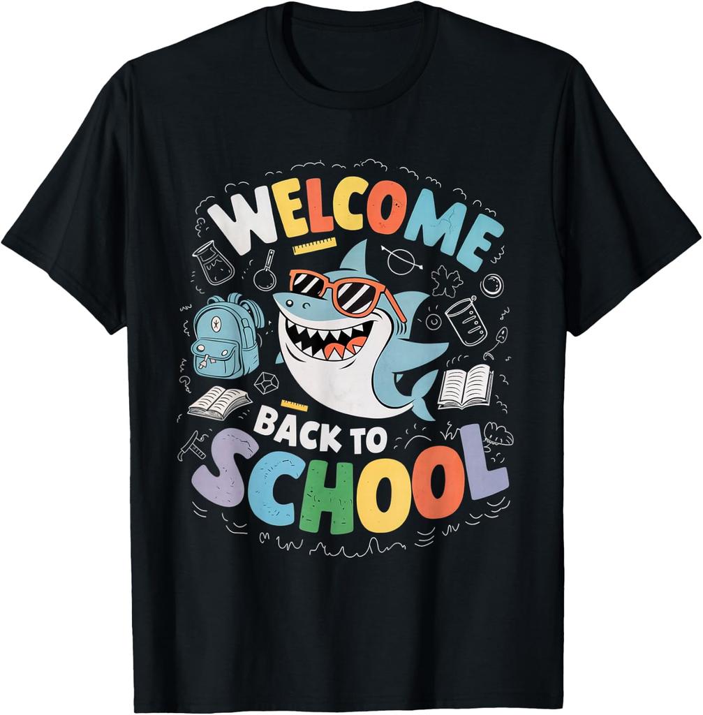 Funny Shark Welcome Back to School for Teachers and Kids T-Shirt