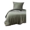 Housse De Couette - Kaki - 140 X 200 Cm - 1 Taie D'oreiller - Coton Oeko-Tex® - Lavable En Machine