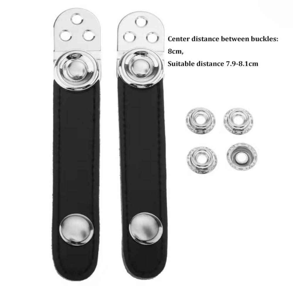 2pcs/set Black Accordion Bellows Strap Holder  for Music Parts