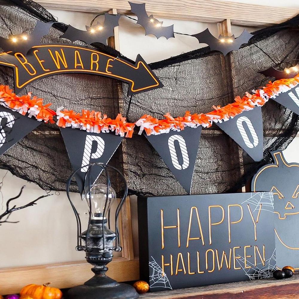 6 шт. Хэллоуинская жуткая марлевая ткань для украшения дома и двора 76x 183см/30дюймовx72дюйма