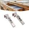 Drawer Front Installation Clamp Stainless Steel Adjustable Drawer Fixing Clamp with Bubble Level and Pencil