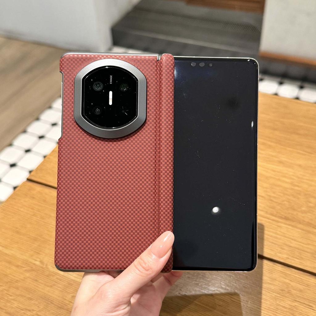 Применимо к чехлу для складного мобильного телефона Huawei matex1, узор из кевлара x1, коллекционное издание, двойная центральная ось x1, противоударный чехол
