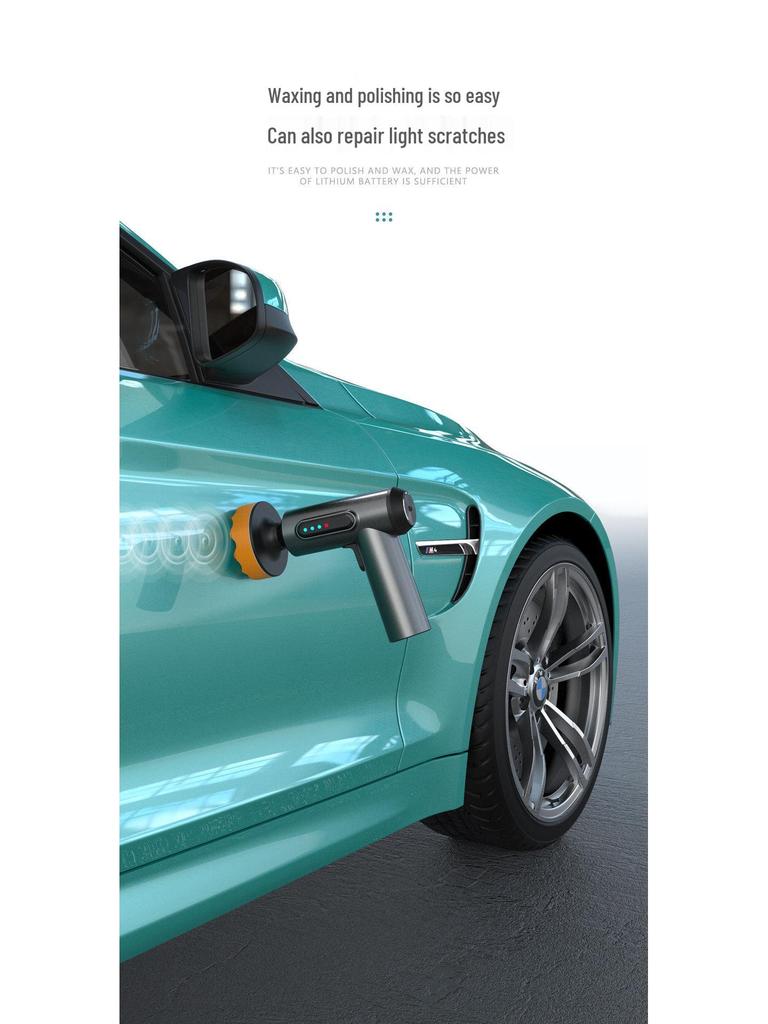 Портативная высокомощная аккумуляторная полировальная машина для автомобиля: Инструмент для воскования, удаления царапин и защиты лакокрасочного покрытия