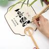 Hand Painted Chinese Style Round Fan Wooden Handle Rice Paper Unpainted DIY Fan Art Decoration Camphorwood Handcrafted Fan