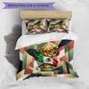 Mexico footbal Printed Bedding 3 Piece Set Cozy Breathable Bed Cover Set as Housewarming Holiday Gift