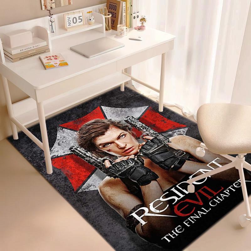 Sci-Fi game Resident Evil, Umbrella Corporation, soft carpet, home living room, office chair pad, door mat, door mat carpet U1