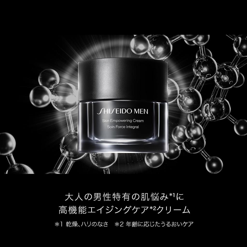Shiseido Мужской крем для укрепления кожи N 50 г Сменный блок - Увлажняющий, Подтягивающий, С цитрусовым и бамбуковым зеленым ароматом - Высокоэффективный антивозрастной уход с ретинолом