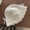 Basin Hat Bucket Hat Warm Cap Winter Cap Cute Bowknot Knitted Hat Autumn