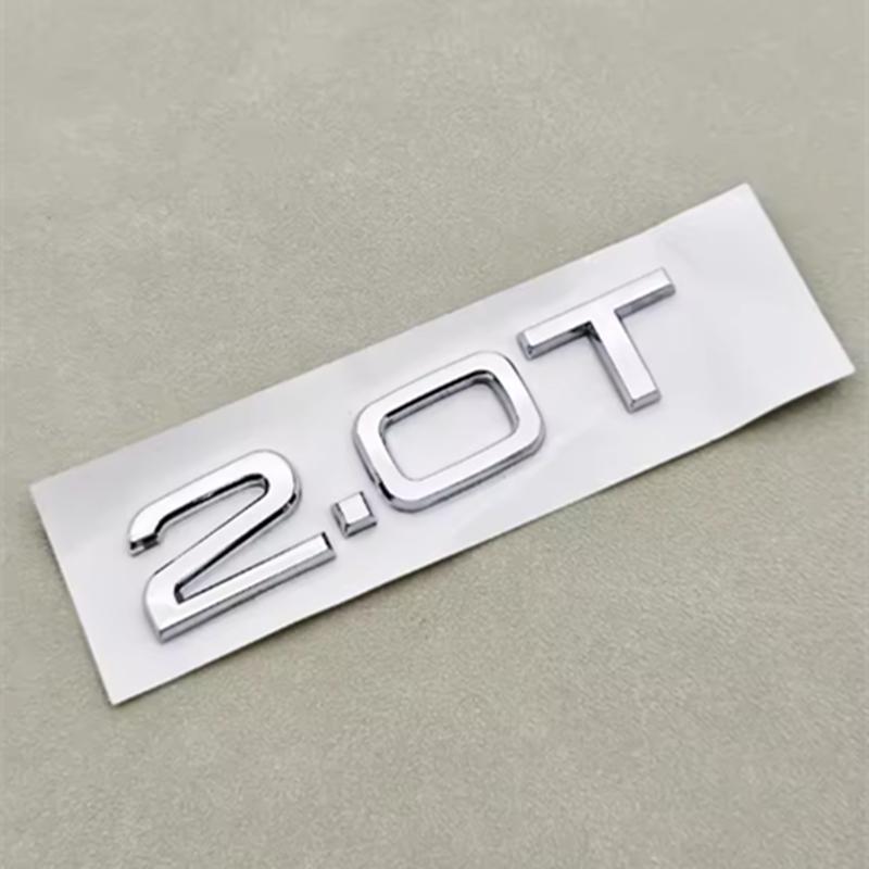 ABS Letters Car Sticker Rear Trunk Badge Logo 1.8T 2.0T 3.0T Emblem For S A3 A4 A5 A6 A7 A8 Q2 Q3 Q5 Q7 Q8 Car Accessories
