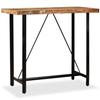 Bar Table - VIDAXL - Solid Reclaimed Wood - Lacquered - Black - Rectangular