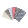 Japanese Style Linen-Cotton Napkin Placemat, 6 Colors, 30x40cm, White Clear Stripe, Heat Insulation, Photography Background, Table Decoration