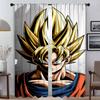 Кухонные шторы Детская комната D-Dragon-ballS Противомоскитные шторы 2 штуки Оконные шторы Жалюзи Перегородка Тюль для спальни