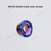 S-PARTS Titanium Alloy Frame Accessory ROTOR ALDHU Crank Cover bolts screw Integrated Chainring for Road Bikes 30/24mm Axle