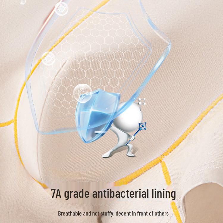 80 пар мужского нижнего белья из чистого хлопка: Тип A, бесшовный, дышащий, антибактериальный 7A, дизайн нижней части промежности