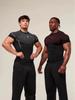 Новая американская спортивная футболка с коротким рукавом для бега - Эластичная, дышащая и повседневная одежда для фитнеса