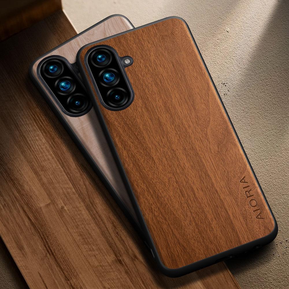 Для Samsung Galaxy A56 A36 A26 A16 A06 A07 A17 A37 A57 Чехол Capa funda деревянный узор ПУ кожа стильный чехол для телефона coque