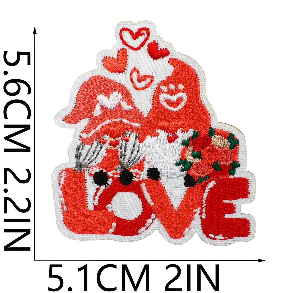 Cupid Embroidery Cloth Sticker Valentine'S Day Clothes Bag Decoration Kiss Embroidery Patch Sticker Computer Embroidery Label