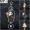 Scp Foundation Acrylic Keychain Bag Pendant Plague Doctor Accessories Unisex Stylish Design