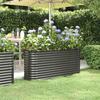 VidaXL Raised Garden Bed Flower Pot Planter Box Raised Bed Patio Terrace Outdoor Galvanized Steel 152x40x68cm 318896