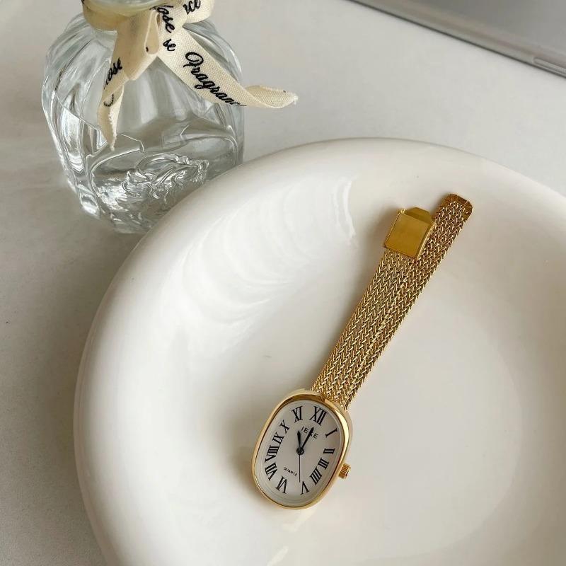 Женские кварцевые часы, роскошные овальные часы в форме тонна, винтажные римские цифры, золото, серебро, сталь, Orologio Reloj, женские наручные часы