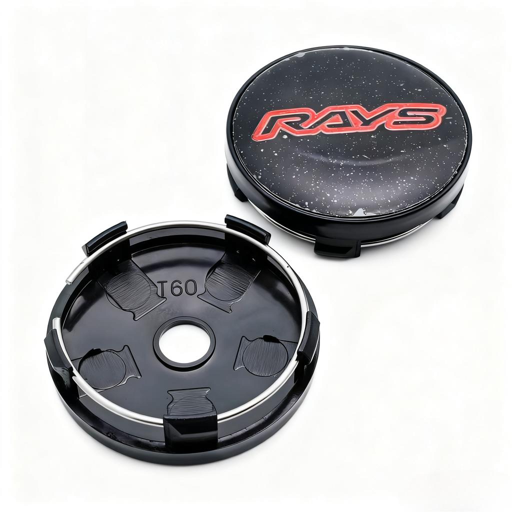 4 шт. JDM Логотип Rays Значок Наклейка Колпачки Центральные на Диски Автомобиля Внешний Диаметр 60 мм Зажимы 56 мм Ступица Колеса Колпак Ступицы Колпаки Ступицы Пылезащитный Чехол Авто Аксессуары