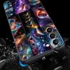 Universe Starry Sky Moon Phone Case Cover for Samsung Galaxy S25 S24 S23 S22 S20 S21 FE Ultra S25Edge S10 Plus 5G Soft TPU Shell