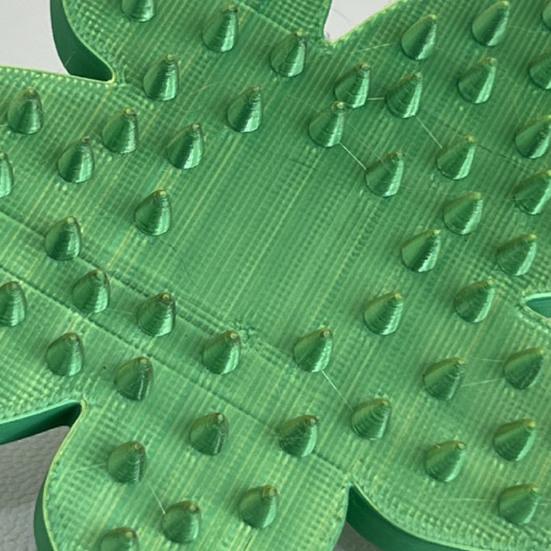 Массажер-расческа для кожи головы кошек и собак, 3D-печать, в форме цветка, скребок для головы, массажер для кожи головы для снятия стресса, уход за домашними животными
