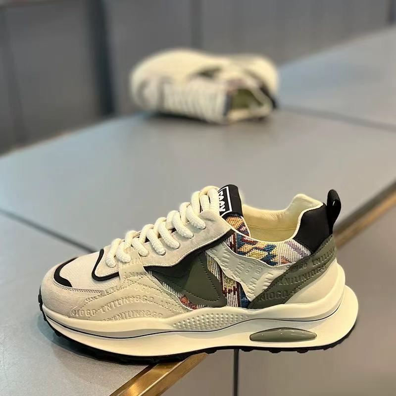 Мужская обувь 2025 года весна и осень новая мода универсальная тенденция спорт и отдых молодежная нескользящая нишевая износостойкая обувь для пап