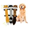 Pet Dog Cats Puppy Cute Squirrel Raccoon Plush Doll Squeaky Chew Play Bite Toy
