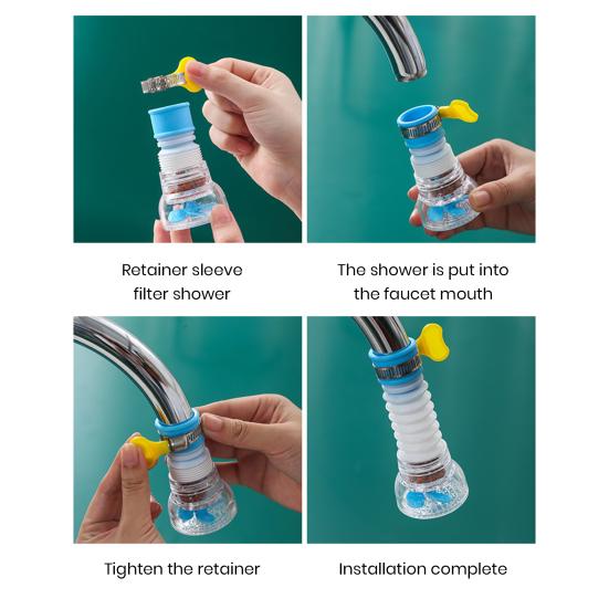3 шт. фильтр для крана с подвижной головкой-распылителем, вращающийся на 360 градусов распылитель воды, универсальный брызгозащищенный аксессуар для домашней кухонной мойки