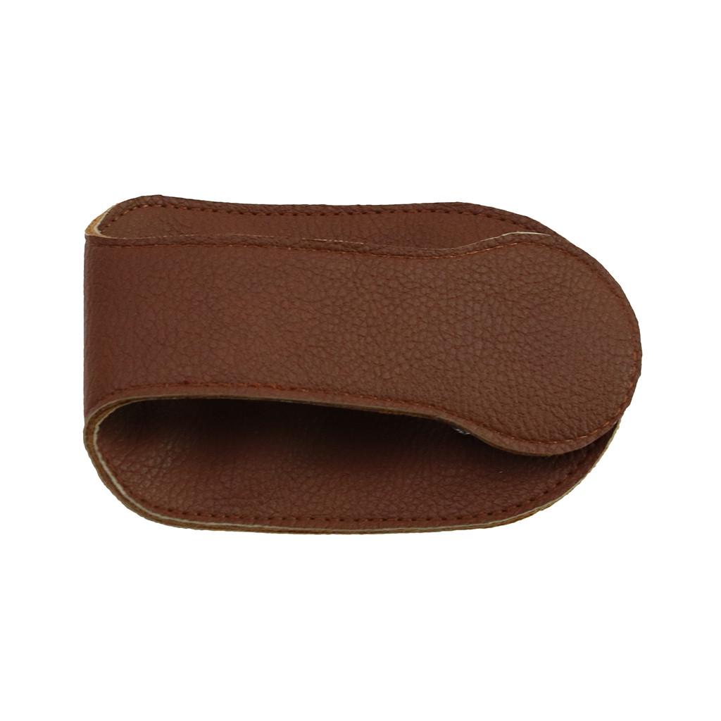 Кошелек для монет Коричневый кожаный кошелек Держатель для монет Кошелек-клатч Складная сумка на молнии для хранения