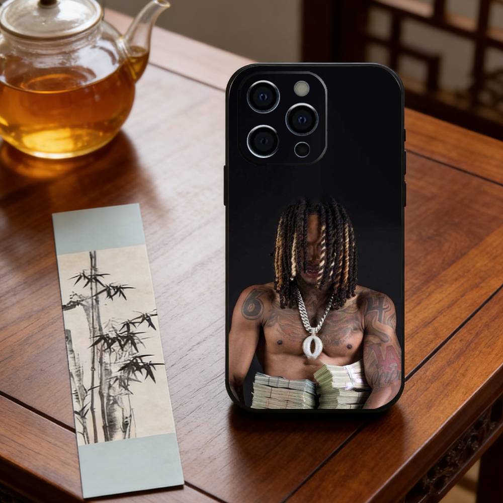 Raper K-King Von Phone Case For iPhone 17,16,15,14,13,12,11 Plus,Pro Max,XS,Soft Silicone Black Cover